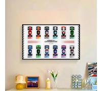 Expositor de Pared para 77242, Vitrina acrílica Grande de 80 x 50 cm, Elegante Expositor a Prueba de Polvo para Piezas Lego, Organizador Coleccionable, decoración del hogar y Regalo. (C)