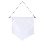 Expositor de pared para insignias infantiles, panel de lona nórdica y barra de madera de pino maciza para colección de pines y estilo de habitación (blanco, M-27,5 x 30 cm)