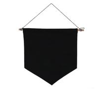 Expositor de pared para insignias infantiles, panel de lona nórdica y barra de madera de pino maciza para colección de pines y estilo de habitación (negro, M-27,5 x 30 cm)