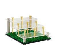 Expositor de pelotas de golf, soporte acrílico, soporte deportivo de 5.91 x 7.09 x 3.78 pulgadas, organizador transparente con múltiples ranuras, ideal para tenis, lacrosse, almacenamiento de sóftbol