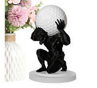 Expositor de pelotas de golf, soporte decorativo de 2.7 pulgadas, escultura artística impresa en 3D, material duradero, diseño inspirado en el mito con estructura compacta para organizar accesorios de