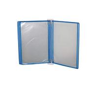 Expositor de pósteres tipo libro animado, Soportes for documentos con tapa for carteles montados en la pared, A4, 5 paneles, 10 bolsillos, 35x24x4, CM(J)