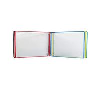 Expositor de pósteres tipo libro animado, Soportes for documentos con tapa for carteles montados en la pared, A4, 5 paneles, 10 bolsillos, 35x24x4, CM(E)