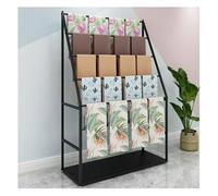 Expositor de rollos cinta, estante for cintas, expositor resistente suelo for bufandas, cinturones, trajes, pantalones, ropa y corbatas, multifuncional, for tiendas, estudios hogares(Black,L 150CM)