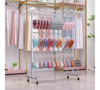 Expositor de ropa para centro comercial, soporte de ropa íntima, organizador de ropa para tienda de ropa interior, escaparate ajustable para comercialización de moda