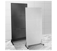 Expositor De Tablero Perforado Metálico Móvil Con Base En T. Torre De Exhibición De Tablero Perforado De Pie Con 20 Ganchos Y Ruedas. Organizador Versátil Para Garaje, Cocina(Blanco,60x40x150 cm)