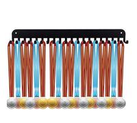 Expositor de trofeos de pared, estante de almacenamiento para premios de carreras, organizador de cinta, exhibición de gimnasia, fútbol, correr, natación, competición, logros, exhibición de logros