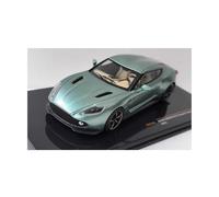 Expositor Estático A Escala 1/43 para Aston Martin V12 Vanquish Zagato Color Verde para Coleccionistas Miniatura De Colección