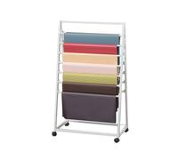 Expositor metálico Independiente para Bufandas, Ideal para exhibir pañuelos comerciales, Cintas, Flores, Papel de Regalo, chales de Seda, Pantalones, Corbatas, Cinturones y Toallas