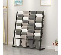 Expositor Moderno de Metal para hiyabs y pañuelos, Perchero Comercial de pie para Tiendas minoristas, Color Negro, 150 x 40 x 145 cm.