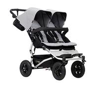 Expositor Mountain Buggy Duet V3.2 como cochecito de doble asiento, color plateado