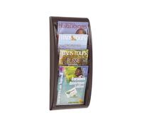 Expositor mural de folletos Paperflow, 4 compartimentos para formato DIN A4