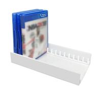 Expositor Organizador de Discos de Juegos para Ps5 Pro Acrílico Soporte para Discos de Juego Caja De Almacenamiento Soporte de Almacenamiento con Capacidad para 12 Disco de Juego (Blanco)