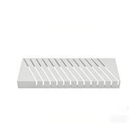 Expositor para baldosas de suelo, 13-Slot One-Piece Metal Tile Display Rack For Floor Samples Multicolor Multiple Sizes(White,39 * 7 * 3in/100 * 20 * 10cm)