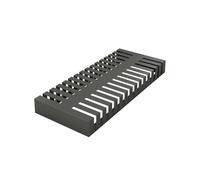 Expositor para baldosas de suelo, Metal Tile Display Rack, Multicolor, 2 Sizes, Slotted Stand for Multiple Materials(Black,80x38x1.6cm)