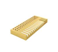 Expositor para baldosas de suelo, Metal Tile Display Rack, Multicolor, 2 Sizes, Slotted Stand for Multiple Materials(Gold,80x38x2.1cm)