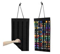 Expositor para colgar en ambos lados, para coche juguete, funda compatible con Hot Wheels Cars, funda en ambos lados puede contener hasta 120 coches (negro)