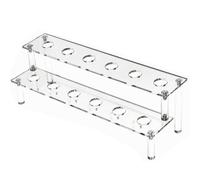 Expositor para el cono de helado: soporte para helado acrílico, conos de helado transparente porta | Organizador de mesa cuadrada para postres, aperitivos, ensaladas, bocadillos de buffet, helado para