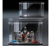 Expositor para Lego 11370 Stranger Things: La casa de Creel - Caja acrílica con protección UV, solución de almacenamiento a prueba de polvo para modelos de coleccionista (Vitrina) (B) (Transparente)