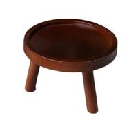 Expositor para plantas de madera | Mesa porta plantas circular | Soporte para macetas de flores para interiores, exteriores, oficina, apartamento, hotel, jardín, patio, terraza, balcón