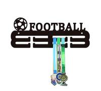 Expositor para trofeos - Estante de almacenamiento de acrílico montado en la pared con ganchos - colgador para exhibir premios, para corredores, fútbol, béisbol, gimnasia, medallas y trofeos