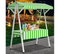 expositor para vendedores ambulante Puesto de concesión al aire libre, quiosco portátil for la venta de café, puesto móvil plegable de 1,1, 1,3 y 1,6 m de longitud.(110x60x200 cm(43.3x23.6x78.7 in))