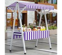 expositor para vendedores ambulante Quioscos comerciales, puestos plegables de comida callejera for mercado callejero, expositor de 110, 130 y 160 cm de largo.(51.2x23.6x78.7in(130x60x200cm))