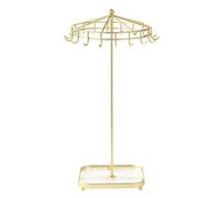 Expositor Pendientes Organizador de joyas, soporte extraíble for collares, elegante soporte for exhibir y guardar joyas.(Gold)