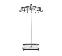 Expositor Pendientes Organizador de joyas, soporte extraíble for collares, elegante soporte for exhibir y guardar joyas.(Black)