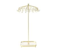 Expositor Pendientes Soporte for collares, colgador de collares, expositor de joyas, collares, pendientes, colgantes y pulseras.(Golden)