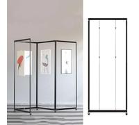 Expositor Plegable portátil para exposiciones de Arte - Estante publicitario de Aluminio multiplegado, 5 Unidades, 80 x 180 cm (31,5 x 70,8 Pulgadas) Soporte para Carteles para galerías y ev