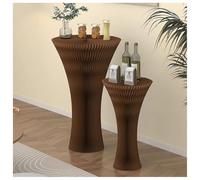 Expositor Plegable Tipo Panal: Pedestal De Papel Ligero Para Tiendas, Centros De Mesa De Boda, Exhibición De Productos Y Puestos De Venta; Mesa Tipo Columna Portátil.(marrón,44x78cm/17.3x30.7")
