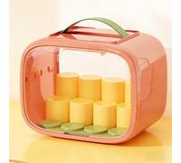 Expositor Portátil Para Muñecas, Cajas Expositoras Apilables, Paneles Magnéticos Transparentes Para Puertas, Componentes Modulares Desmontables Para Bricolaje(Pink)