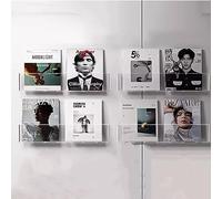 Expositor Revistas Estante de Exhibición de Revistas de Pared Transparente de 3/4/6 Uds, Tenedor del Estante de la Literatura del Catálogo Comercial, Organizador de Libros para Dormitorio/sala de Esta