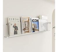 Expositor Revistas Revistero Acrilico Transparente de Montaje en Pared, Pantalla de Pantalla de Folleto de Archivo Colgante para la Decoración de la Pared, Expositor de Folletos para Sala de Exposició