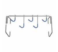 Expositor-soporte de pared para 5 bicicletas, fijación en la rueda (130x36 cm).