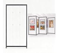 Expositores De Pie Con Ruedas,Estante de exhibición multifuncional,Expositor De Caballete Grande,Plegable Para Pintura,Soporte For Carteles,Información Publicitario(1pcs,120*240cm/47.2*94.5in)