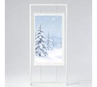 Expositores De Pie Con Ruedas,Panel Expositivo Artístico Modular,Soporte For Carteles,Caballete,Estante De Exhibición,Estructura en Aluminio para Galería para Galería,Estudio Evento(White,100*180cm)