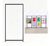 Expositores De Pie,Soporte For Carteles Con Ruedas,Caballete metálico,Estante De Exhibición Multifuncional,Colgador Expositor Plegable Para Pintura,Información Publicitario(3pcs,100*180cm/39.4*70.8in)