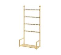 Expositores para tiendas, Expositor multifuncional de pie, Estanterías ajustables para calcetines, ropa interior, pantalones, bufandas y telas(Gold,70x35x155cm)