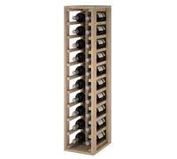 Expovinalia Botellero con Capacidad para 20 Botellas, Roble, Roble, 24x32x105 cm