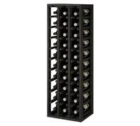 Expovinalia Botellero de Madera para 30 Botellas de Vino Diseño Vertical Mueble Tipo Wine Rack 105x35x32 cm