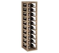 Expovinalia Botellero Vino de Madera Vertical para 20 Botellas - Mueble Botellero de Pino Tipo Wine Rack Estantería para Vino y Botellas Garrafeira 105x24x32 cm Roble Claro