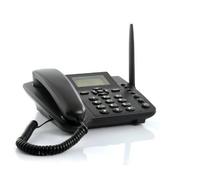 Express Panda Teléfono de escritorio inalámbrico GSM - Teléfono de escritorio con ranura para tarjeta SIM 2G-850/1900MHz Negro