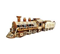 Express Train-DIY 3D Kit de Modelo de Rompecabezas de Madera-Kit de artesanía de Rompecabezas de Madera Cortada con láser