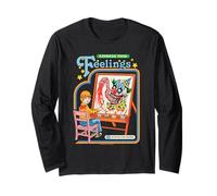 Express Your Feelings Clown Retro Vintage Funny Adult Humor Manga Larga