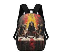 Expressionist The Last Supper - Bold Contemporary Art Reinterpretation Mochila Escolar Infantil Impresa En 3D 17inch Mochilas Escolares Para Niños, Estilo Casual Y Moderno, Mochilas De Viaje De Alta C