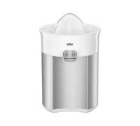 Braun TributeCollection CJ 5050 WH, Exprimidor Eléctrico de Cítricos con Tecnología Start & Stop, Sirve Directamente al Vaso, Tapa de Protección Incluida, 60W, Blanco