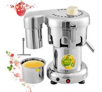Exprimidor centrífugo, extractor de jugo de acero inoxidable con canal de alimentación de 2 L para zumos frescos de cítricos y verduras