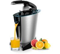 Cecotec Exprimidor eléctrico de brazo EssentialVita Hyden 600 Steel. 600 W, Filtro de acero inoxidable, 2 Conos desmontables, Palanca de presión, Sistema antigoteo, Apto lavavajillas